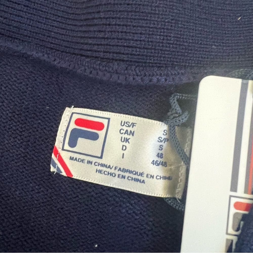 ❤️NWT❤️ FILA Baseline Cardigan Navy - Picture 6 of 8